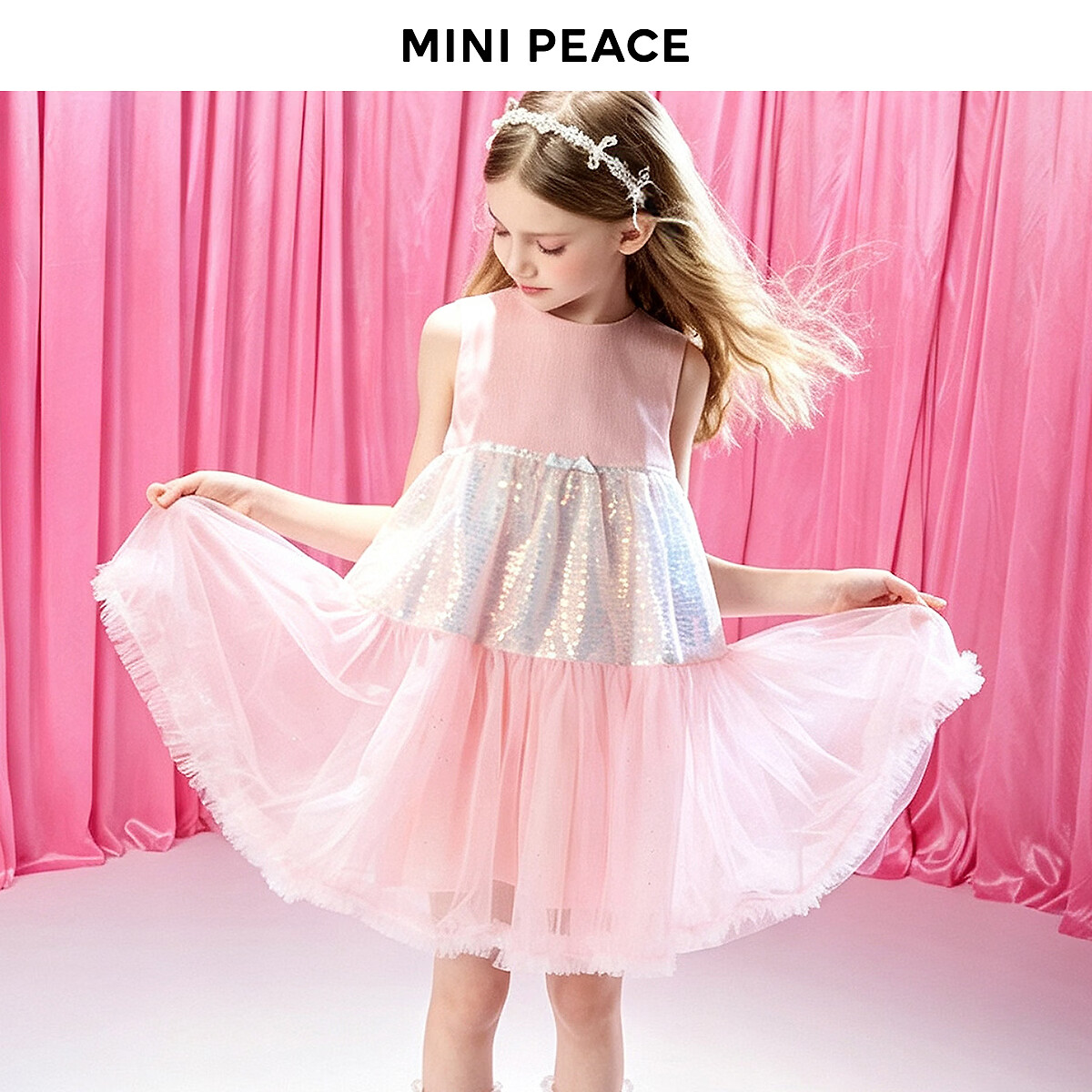 【公主系列】MINIPEACE太平鸟童装女童公主裙夏季新款儿童连衣裙