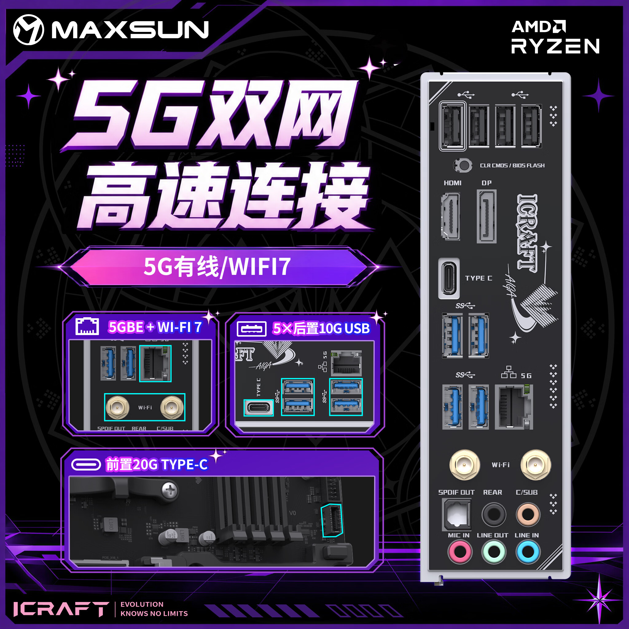 铭瑄 iCraft B850 AIGA瑷珈 图 7