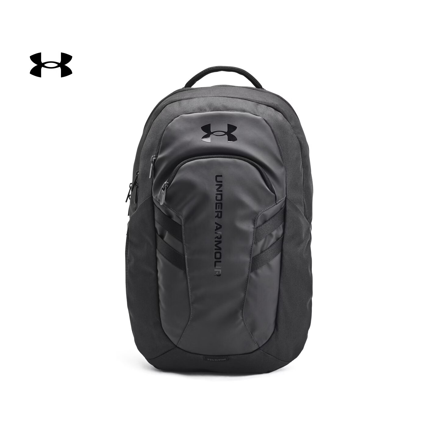 安德玛（Under Armour）【秋上新】Hustle 6.0 Pro男女情侣轻质训练运动双肩背包1384671 黑色001 均码