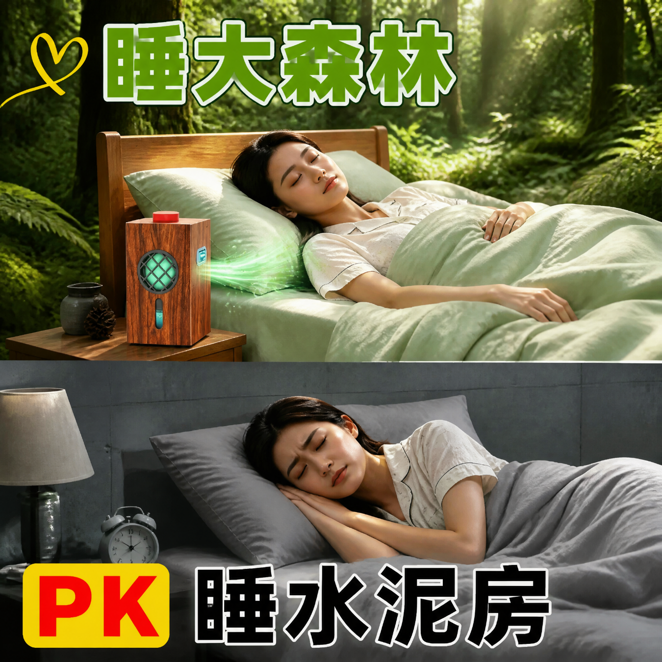 天将军水基负氧离子改善睡眠高浓度空气净化器臭氧合格无耗材没静电传播距离远不黑墙卧室用 DF11【送检测仪】花梨木纹