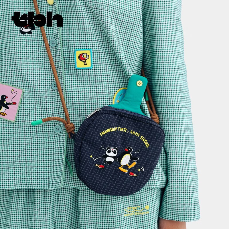 野兽派家居（tbh）PINPOM合作系列球拍造型护照包斜挎包送人礼物 PINPOM合作系列球拍造型护照包 牛津蓝