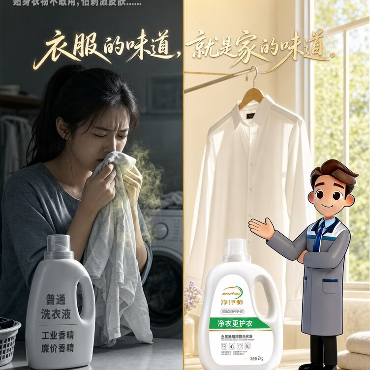 净伊师【净伊师】植萃松木香氛留香持久洗衣液 1瓶