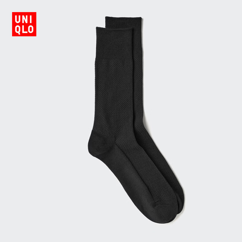 优衣库袜子男装袜子482609 479512 486889 486889/09黑色 M /L/27～29 cm