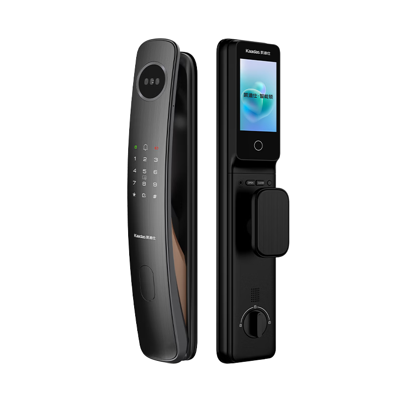 凯迪仕（KAADAS）智能门锁 3D人脸识别可视猫眼大屏指纹锁全自动 Q20F Pro V2