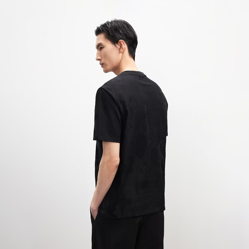 杰克·琼斯(JACK&JONES)男装夏季短袖T恤合集 226201197E40黑色 常规 XS (165)