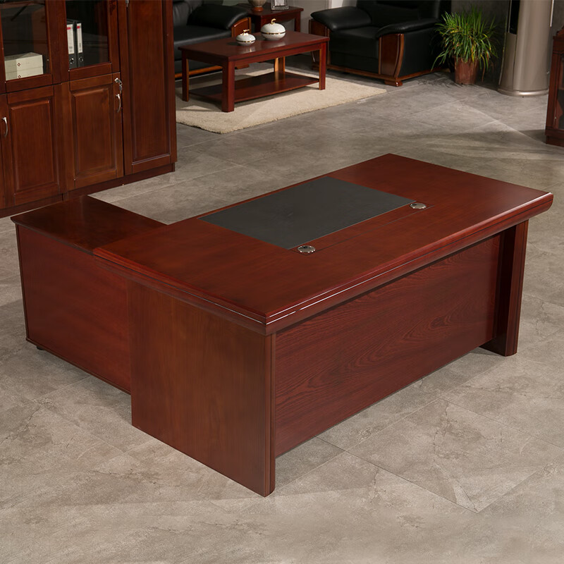 中伟办公家具老板桌大班台经理桌主管桌办公桌含侧柜