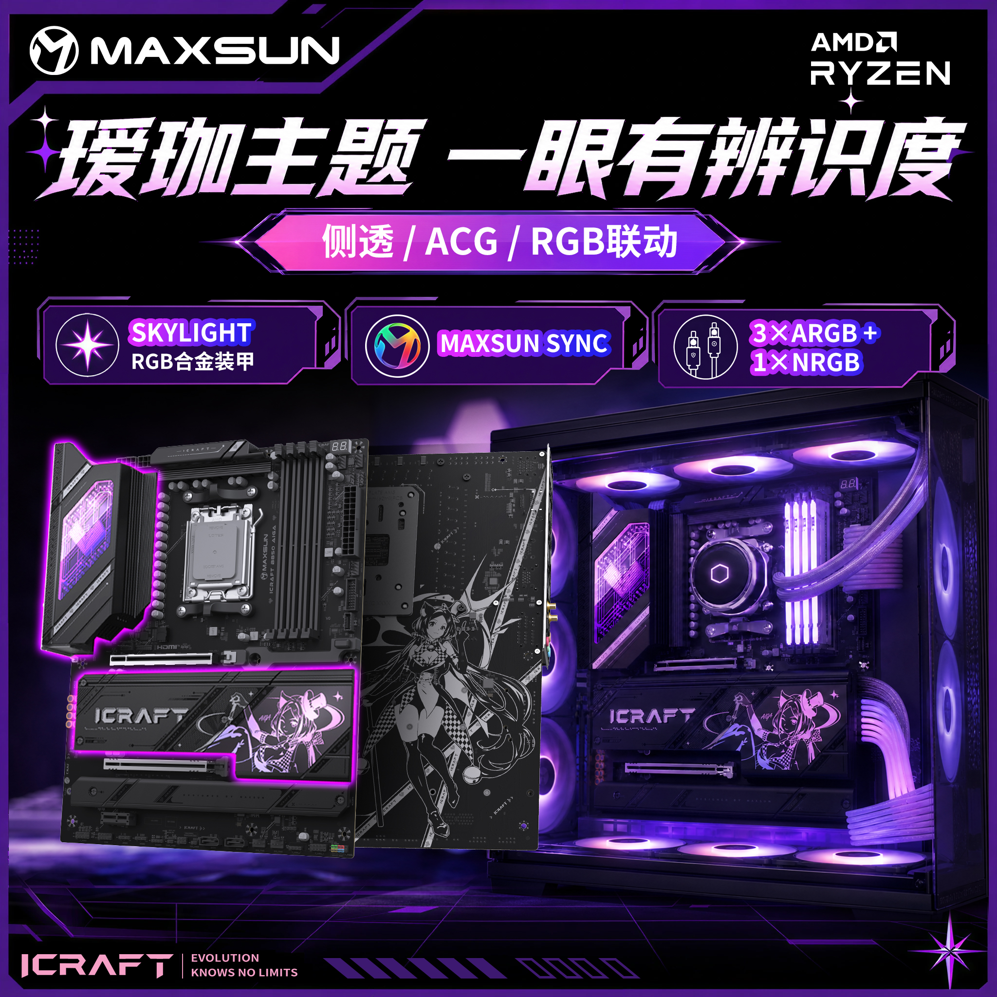 铭瑄 iCraft B850 AIGA瑷珈 图 9