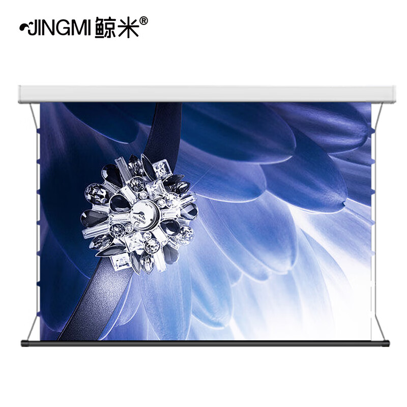 鲸米(jingmi)350英寸16:9投影仪电动拉线幕布gl7高清4k金属软幕工程