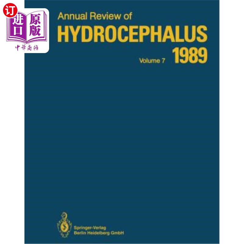 海外直订医药图书annual review of hydrocephalus: volume 7 1989 脑