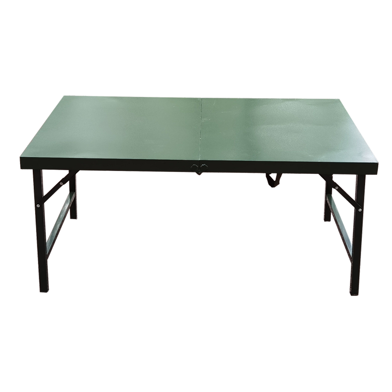 顺富美(SHUNFUMEI)办公桌 1.2米折叠桌户外钢制绿色吹塑培训桌 办公家具一站式采购