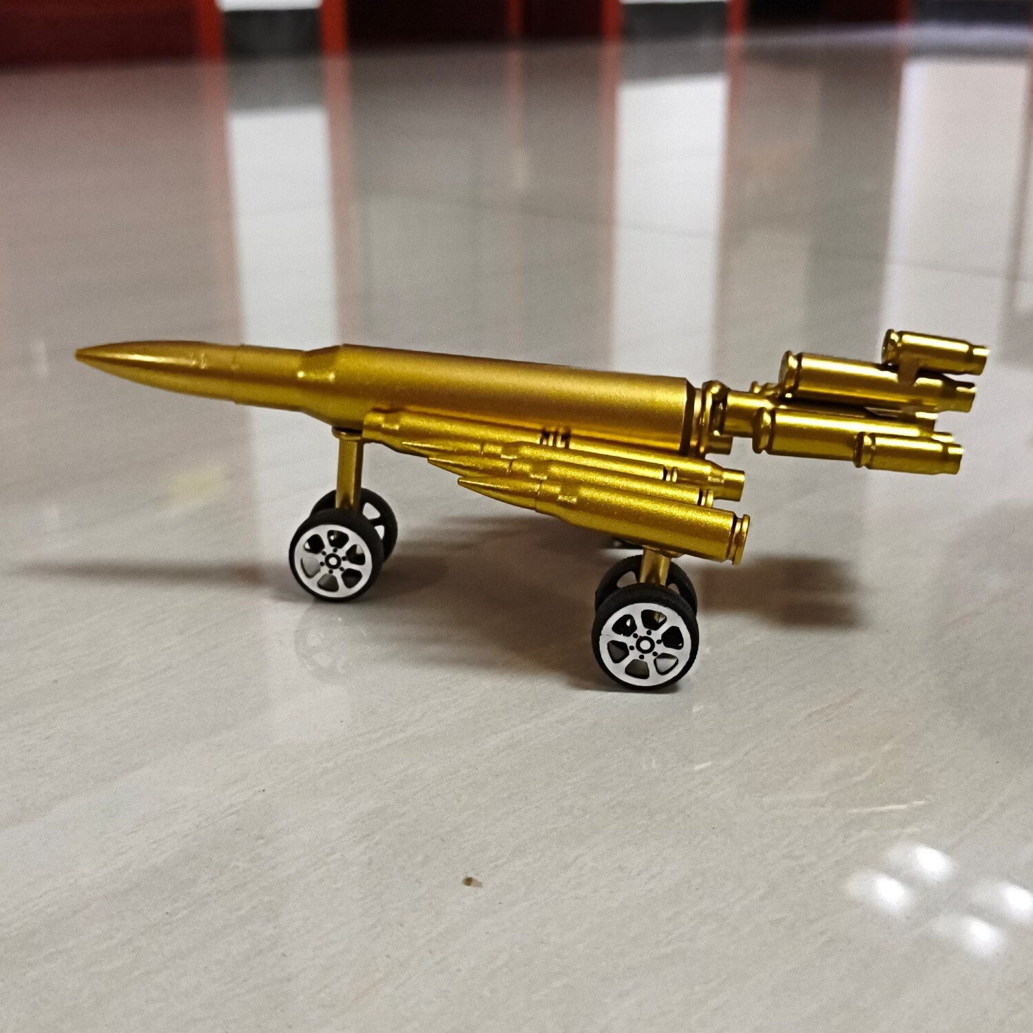合肥军戎弹壳F-15飞机模型工艺品办公室装饰旅游纪念礼品摆件 黄金色 20.6*11*7.5