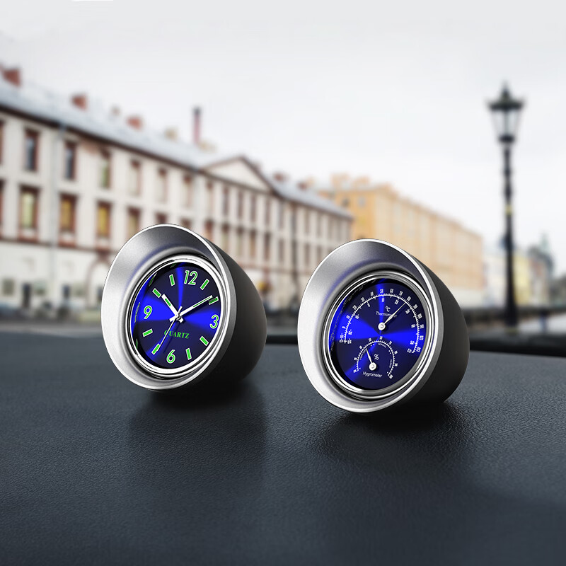 欧鲸(oujing)车载时钟汽车车用电子表车内钟表时间创意电子钟石英表