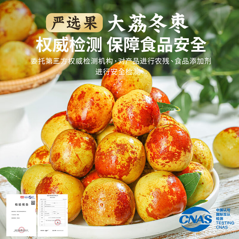 优味集正宗陕西大荔冬枣新鲜枣子应季水果脆甜鲜枣冰糖脆枣蜜枣大枣子 5斤装丨小果8g+丨净4.5-5斤