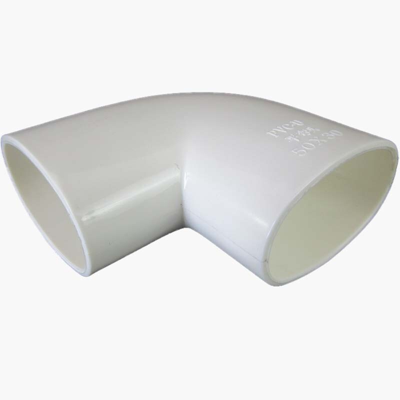 扑哩扑剌pvc排水管扁管配件50下水管接头移位管件补芯异形三通弯头45