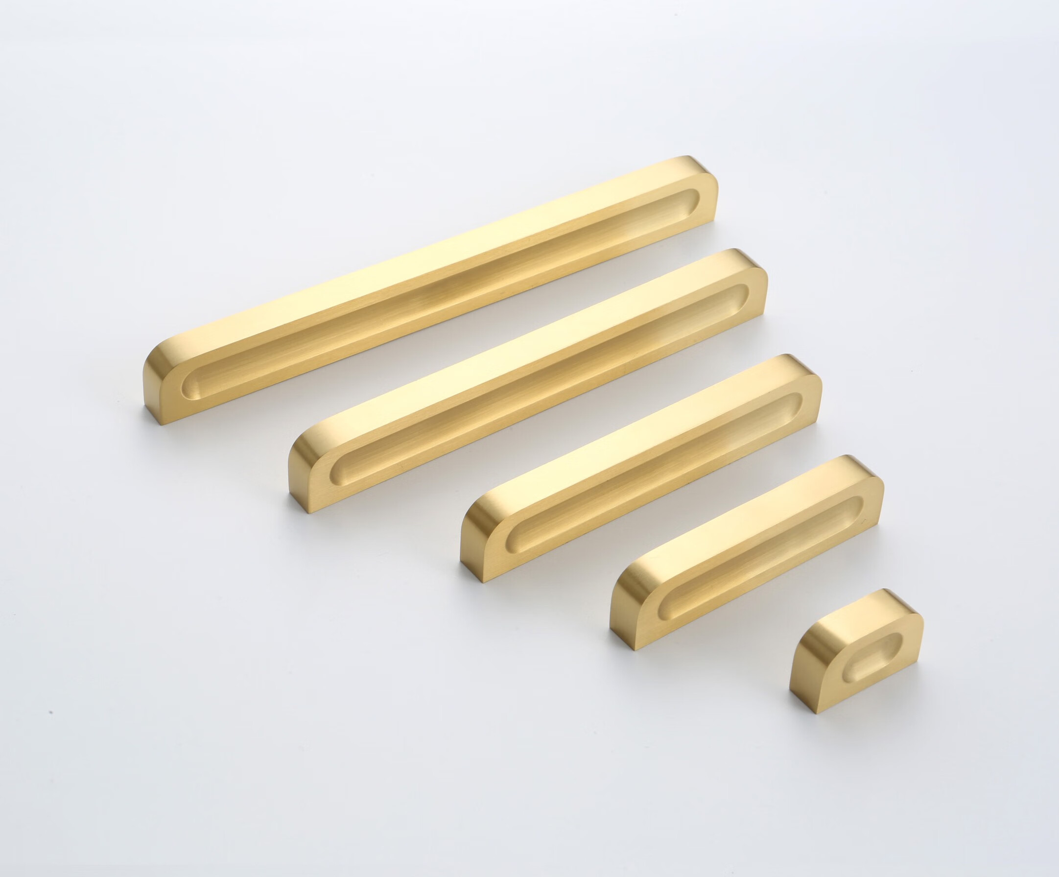 铜拉手轻奢金色实心拉手简约橱柜衣柜门铜拉手 4909-32铜色防氧化处理