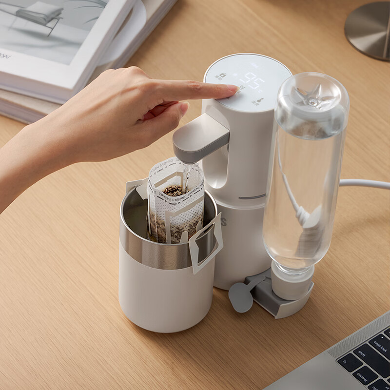 膳魔师(THERMOS)即热式便携饮水机小型家用即热烧水壶旅行免安装折叠便携电热水壶 智能触控式速热 即热型便携饮水机 即热型
