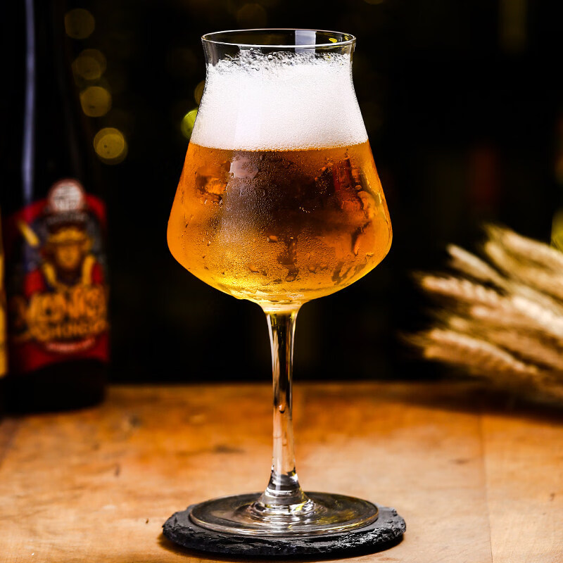 郁金香精酿啤酒杯家用比利时特酷TEKU 高脚杯 水晶玻璃红酒杯葡萄 特酷杯420ml(适合330ml精酿)