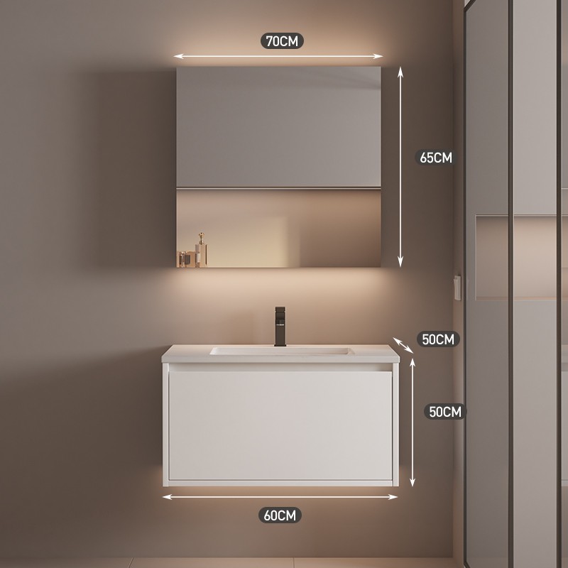 德国mgxg悬空岩板浴室柜组合智能洗手盆柜组合洗漱台洗脸盆柜组合洗手