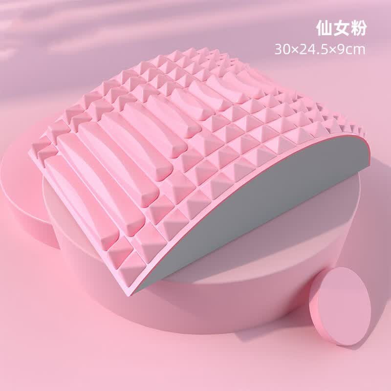 腰椎器牵引脊柱拉伸生理曲度腰部按摩颈椎舒缓垫 拉伸腰椎 曲线樱花粉