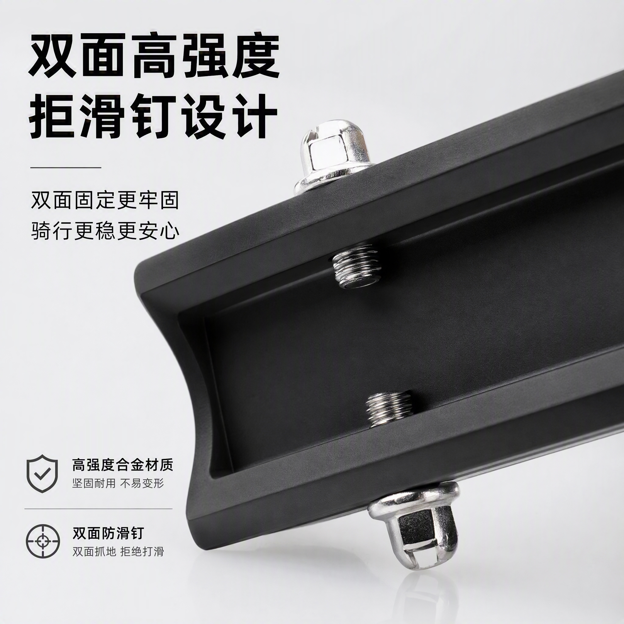 HAWEIWIND自行车脚踏三培林折叠脚踏山地车铝合金脚踏坚固轴承通用骑行装备 黑银色【三培林折叠脚踏】