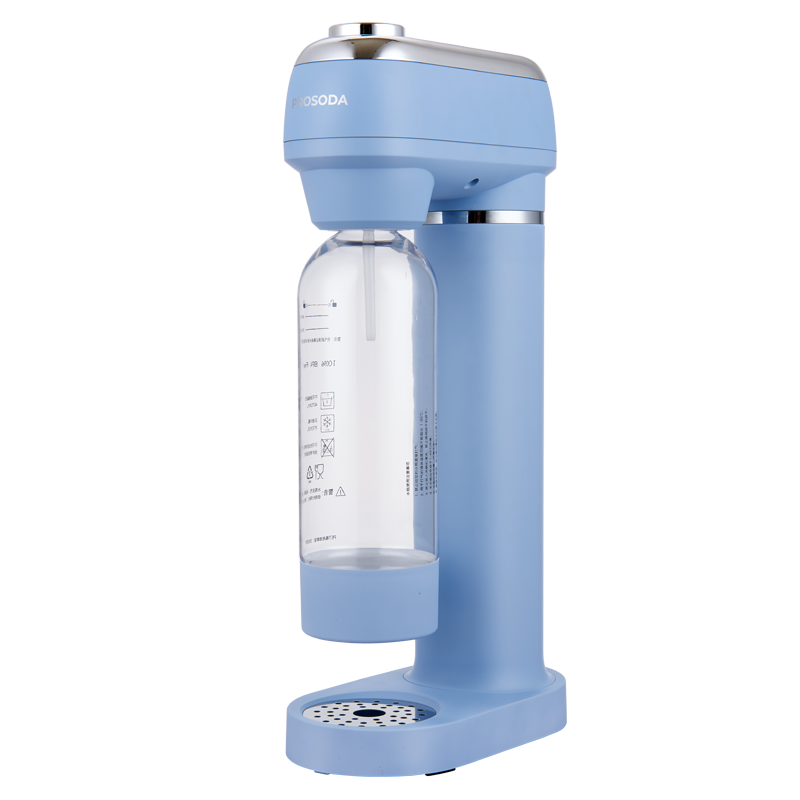 思科尼诗（SQUARENESS） 气泡水机苏打水机家用自制碳酸饮料台式打气机器可乐机汽水机气泡机奶茶 白色（配1个气瓶 2个水瓶）