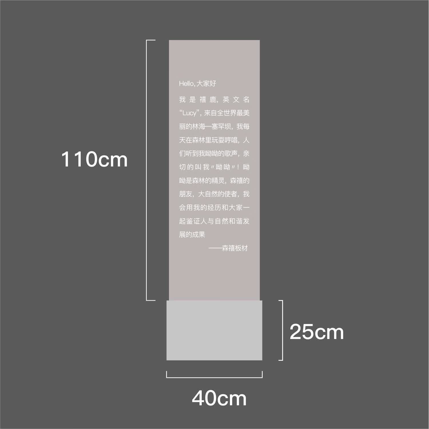 展示架立牌广告牌汽车4s店参数导视说明展会地产指示牌 整体尺寸40x