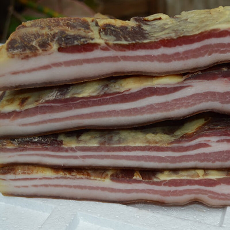 千畅安云南丽江风干五花腊肉咸肉腌肉腊五花肉三线肉500克