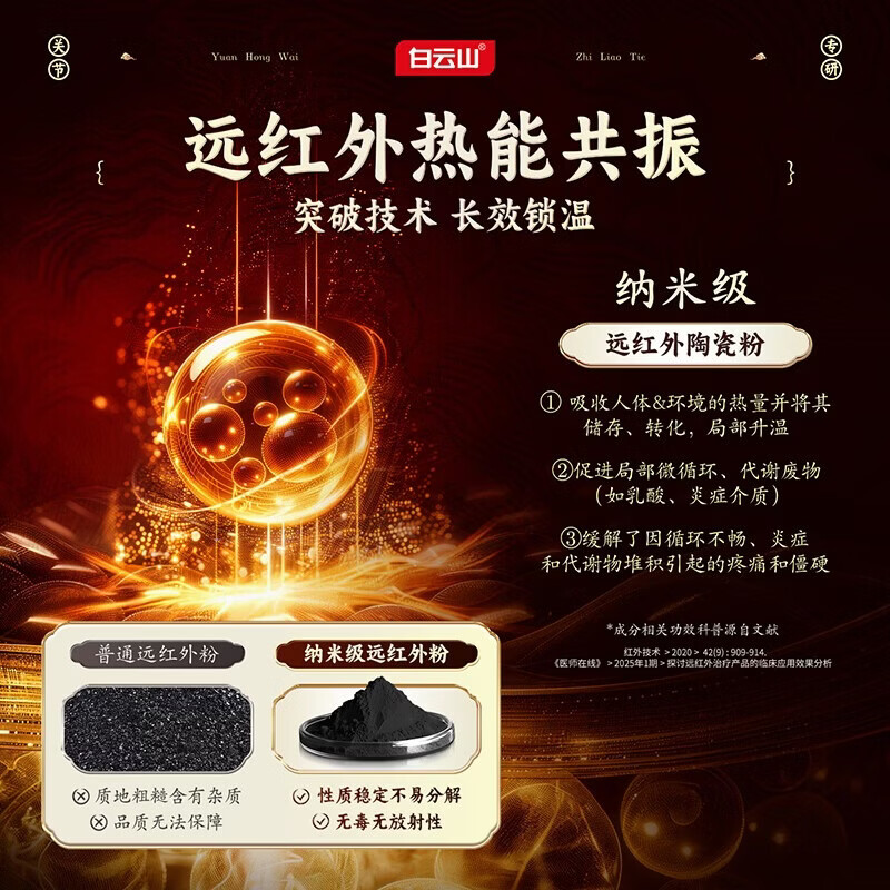 白云山关节贴膝盖贴膝盖积液关节炎滑膜炎专用膏贴半月板损伤修复腱鞘炎 6贴*2盒 改善装【轻度关节问题】 白云山正品保障&膏贴行业TOP