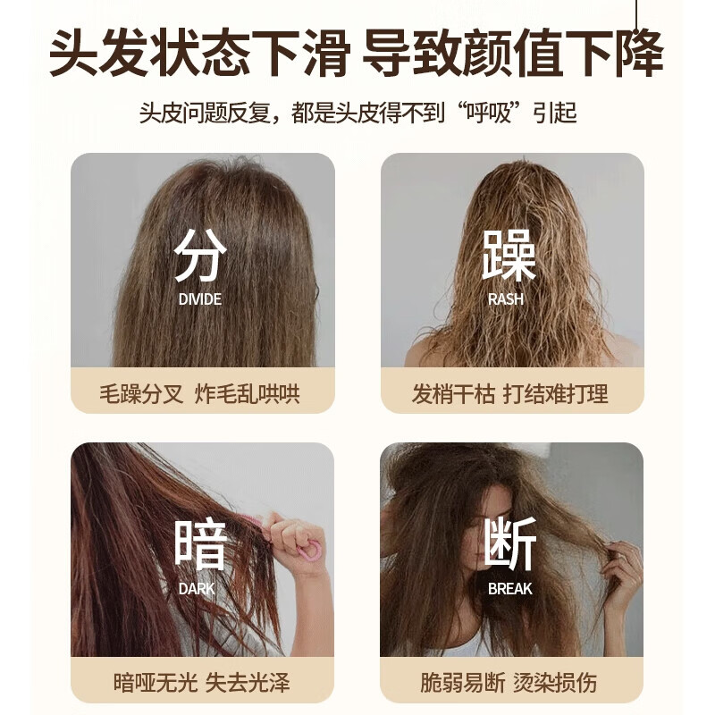 ehmznv多肽角蛋白洗发水氨基酸香氛护发控油蓬松持久留香男女士洗发膏露 多肽角蛋白洗发水2瓶1600ml
