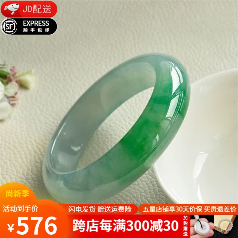 谧玉 翡翠手镯 糯冰种飘绿玉手镯处理女款正圈平安镯送妈妈送老婆礼物 内径64-65mm(附鉴定证书)怎么样,好用不?