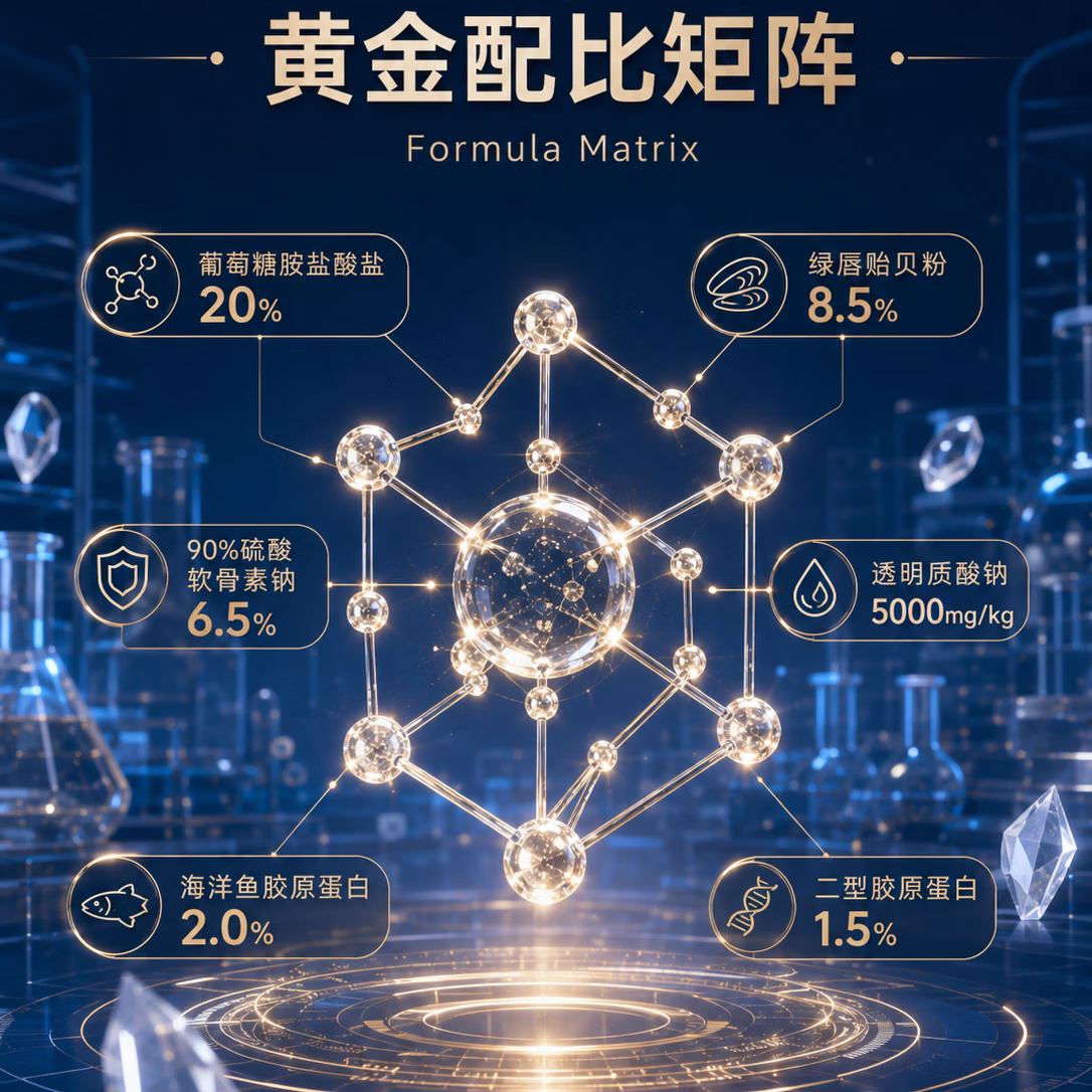 CRALER骨胶原软骨素狗狗氨糖宠物雪纳瑞关节养护小泰迪博美小型犬补钙片 300g*1瓶 中大型犬配方-双胶原软骨素