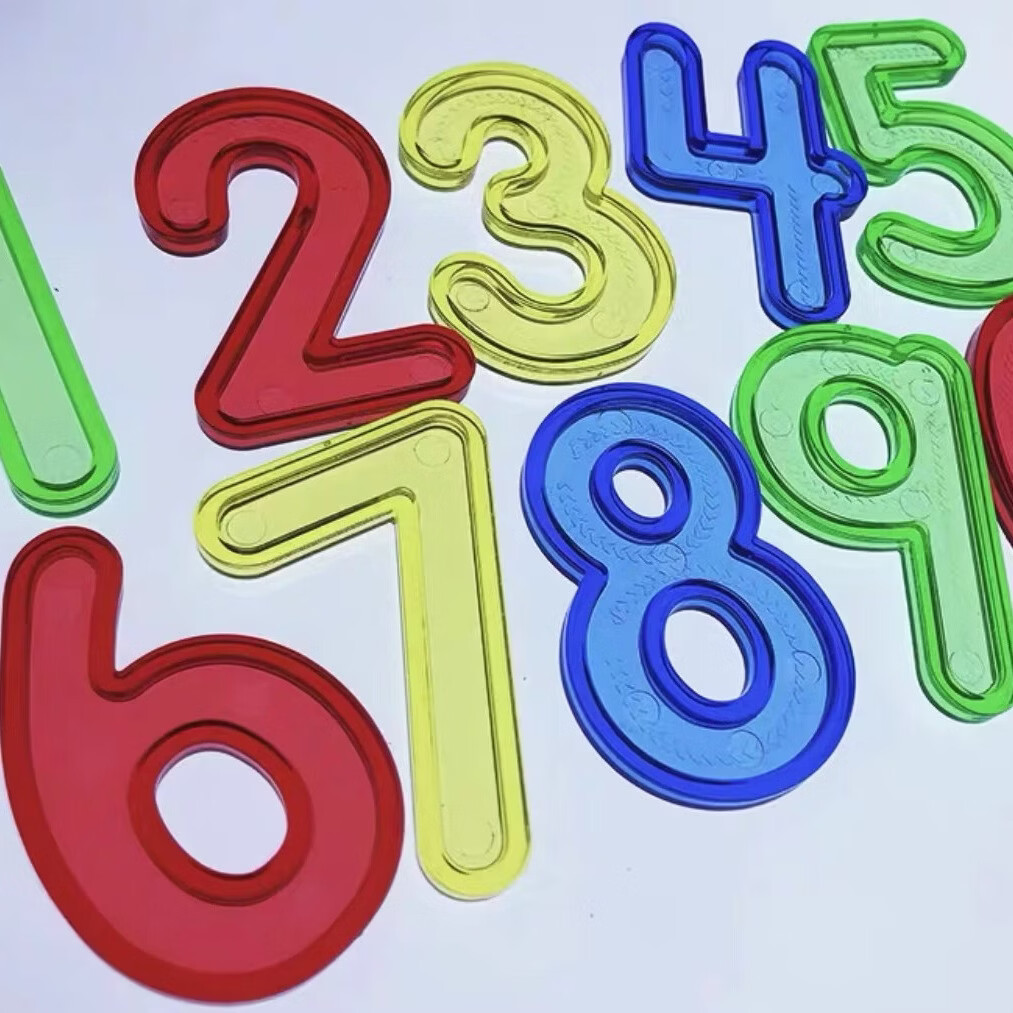豚小蒙EDX透明字母数字组合37枚小班中班大班数学英语自由组合早教启蒙