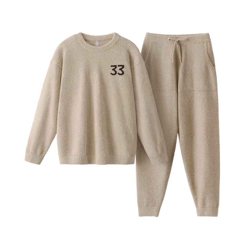 蕉内【王一博同款】绒绒500H睡衣男士保暖情侣装秋冬家居服套装可外穿