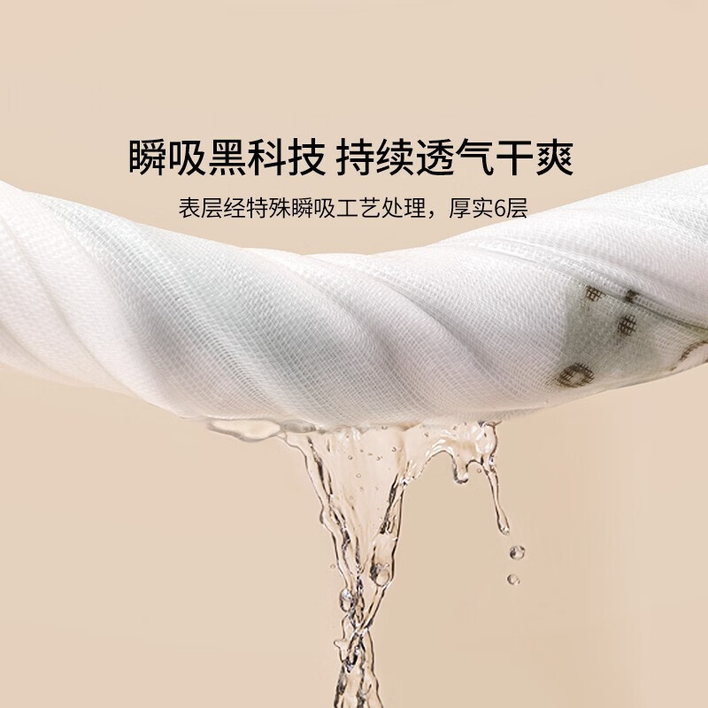 嫚熙（EMXEE）婴儿口水巾儿童宝宝围嘴纯棉纱布吃饭围兜可旋转围巾3条装 爱丽丝森林+迷卡兔+熊猫遨游记