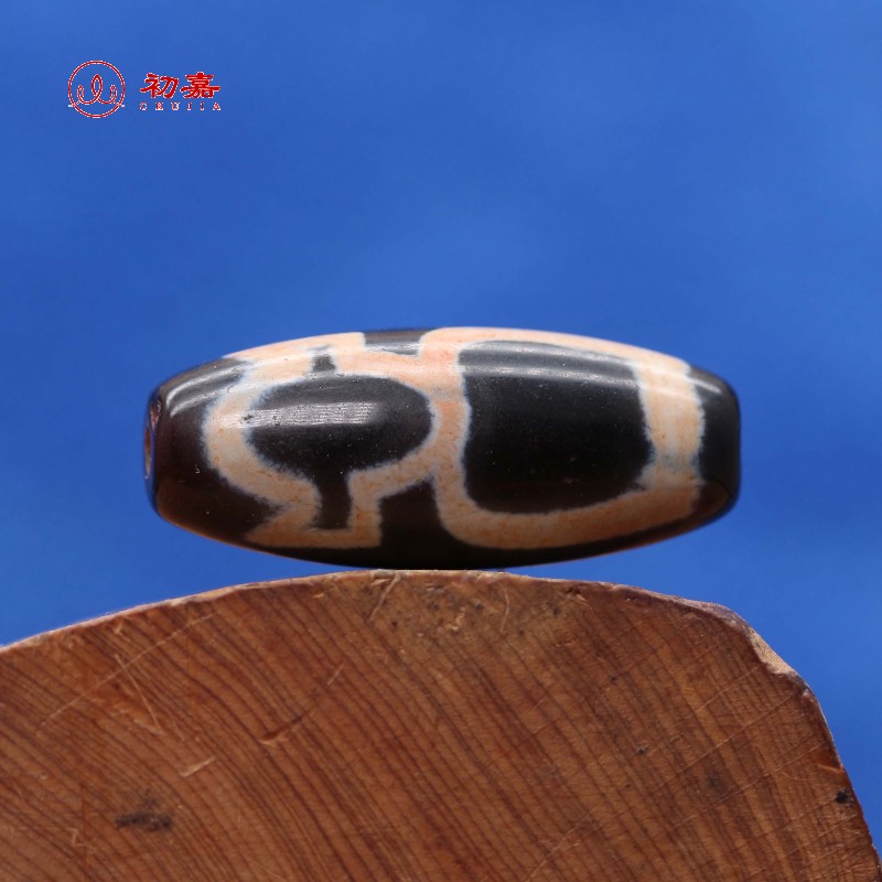 初嘉 藏传西藏真品一眼财神天珠吊坠 玛瑙项链男女款