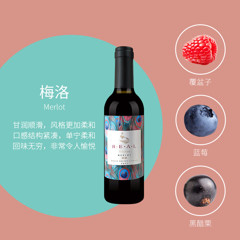 艾莎尼天使之翼智利原瓶进口红酒礼盒375ml女生微醺晚安酒送礼 375ml*4礼盒套装 赠气压式开瓶器