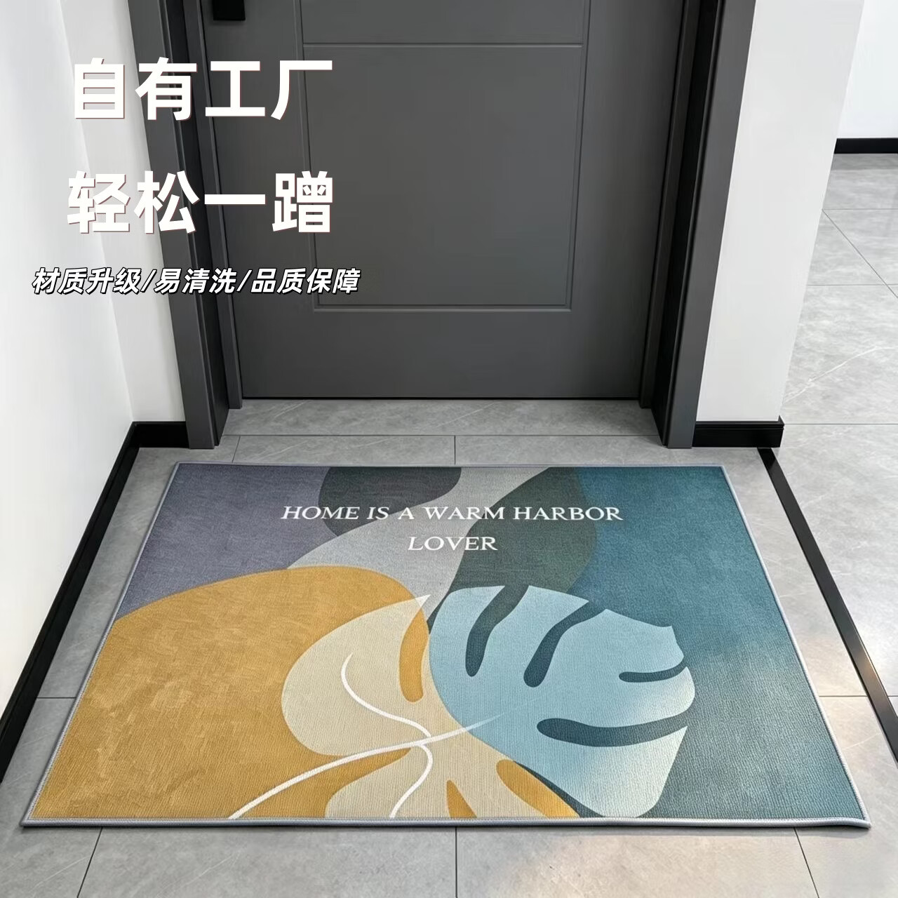 雨萱入户地垫门口脚垫家用进门垫玄关防滑防水加厚门垫卧室客厅地毯垫