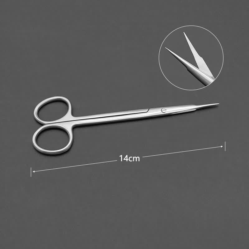 小血管剪显微组织实验解剖剪拆线精细窄款特尖手术剪刀外科器械 14cm