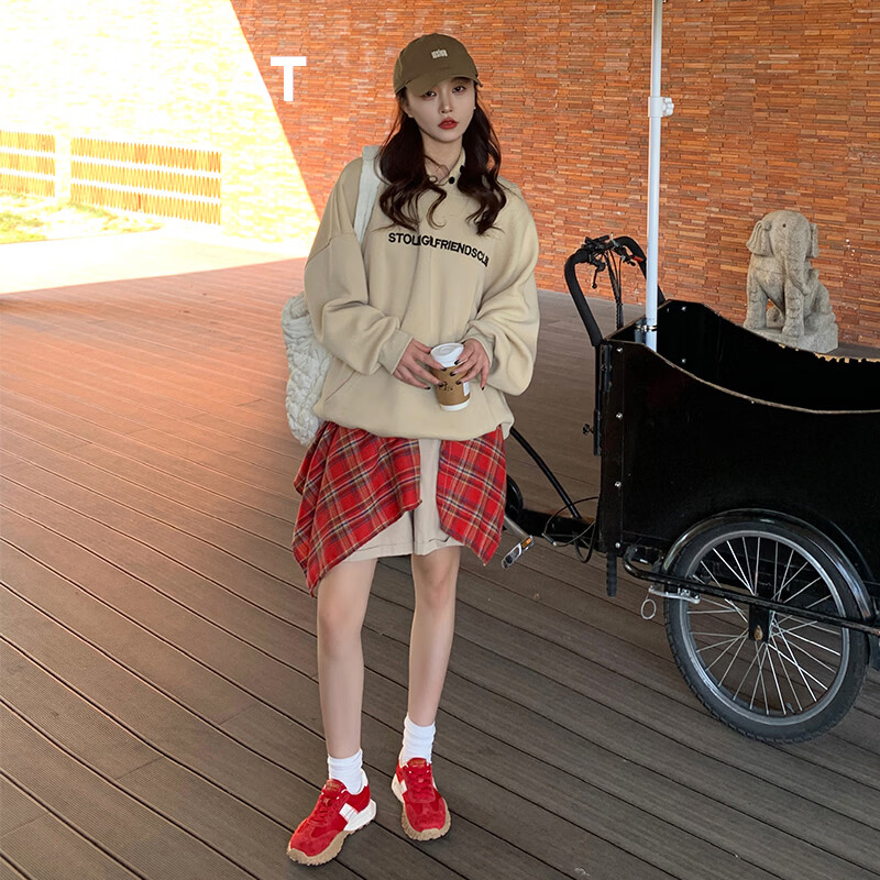 星期六德训鞋女厚底增高百搭休闲透气软底舒适运动鞋女鞋 红色 39
