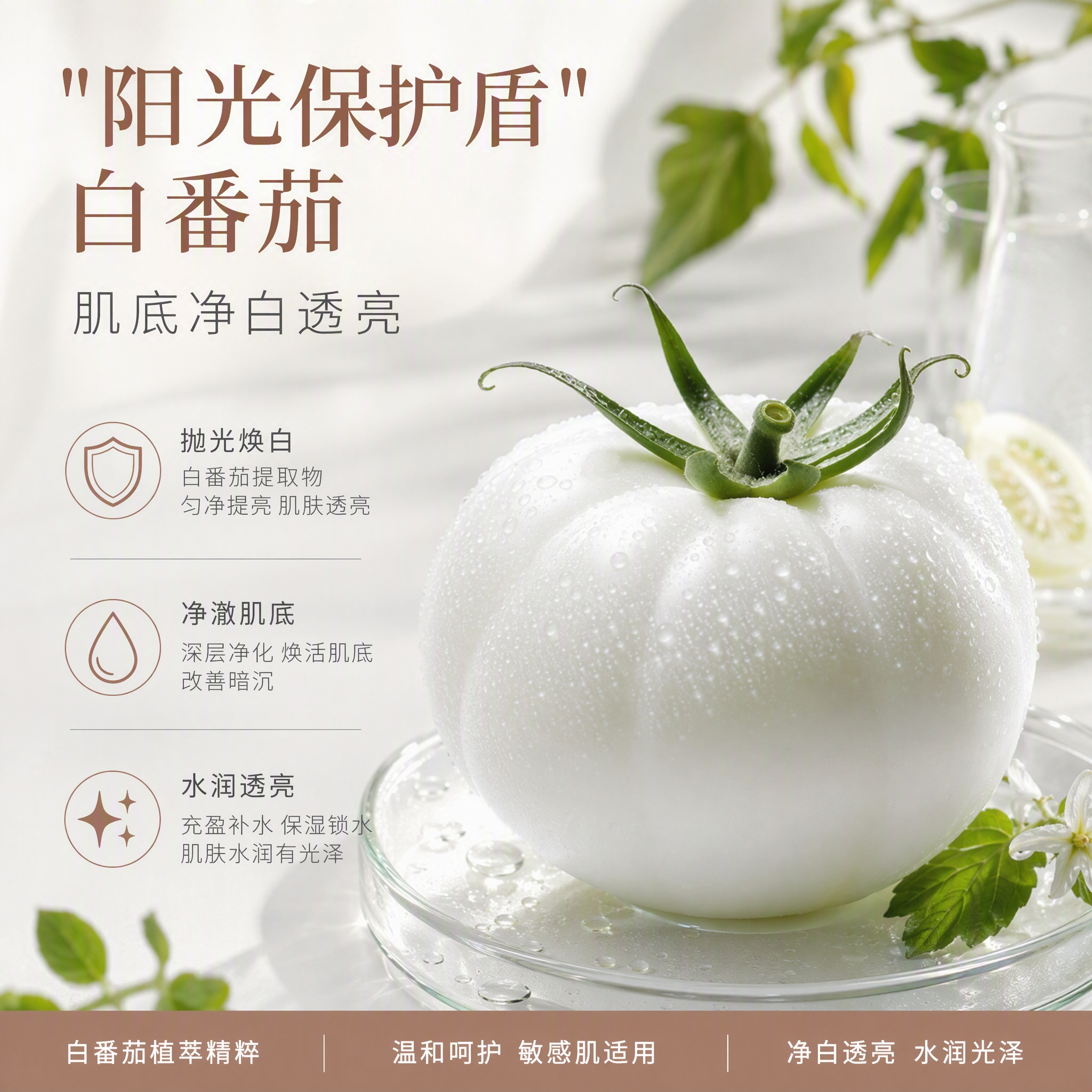 荷诺（histoire naturelle）水光焕白素颜霜保湿遮瑕提亮肤色滋润持妆裸妆遮瑕防汗自然不假白 100g【5s伪素颜-24小时防汗防蹭】