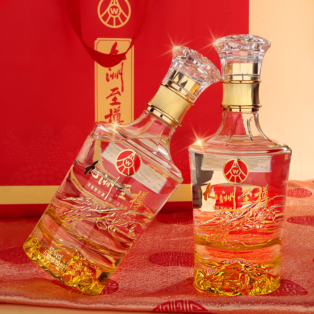 五粮浓香五粮液股份公司出品 浓香型白酒 商务宴席过节团圆酒 中秋送礼 52度 500mL 2瓶 九洲至樽