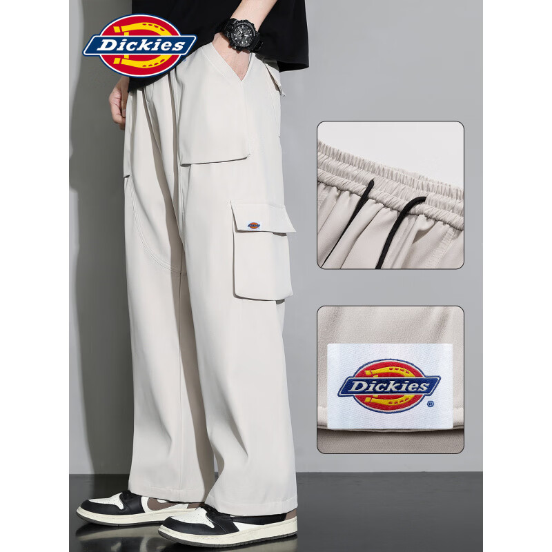 Dickies美式复古休闲裤男士2026秋季新款宽松直筒潮牌运动时尚长裤子男装 黑色 【官方正品】 4XL 【建议195-215斤】