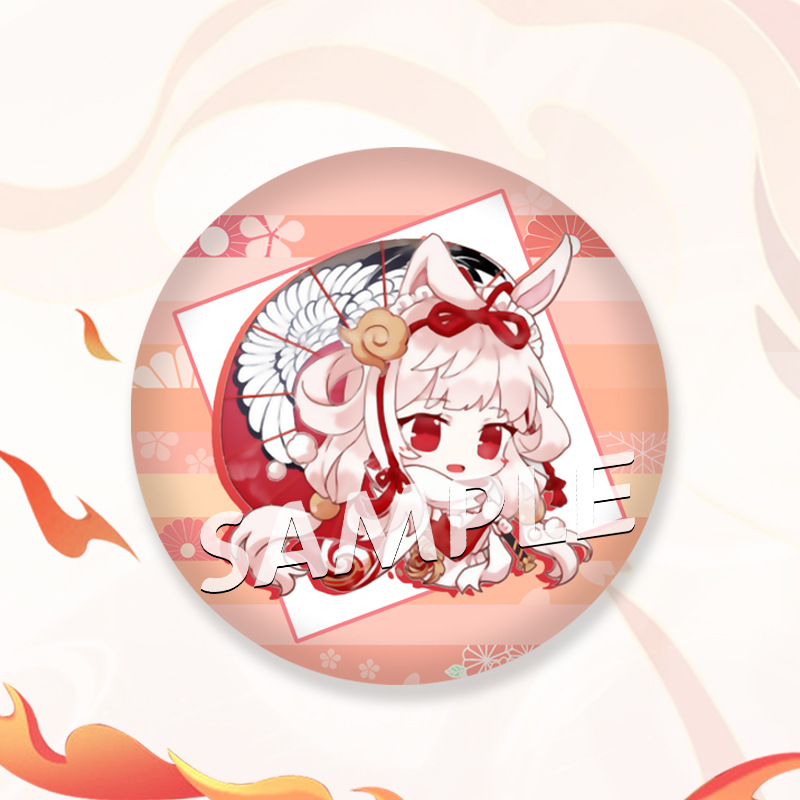 q版胸针李白守约诸葛亮曜貂蝉细闪磨砂徽章吧唧批发 公孙离(祈雪灵祝)