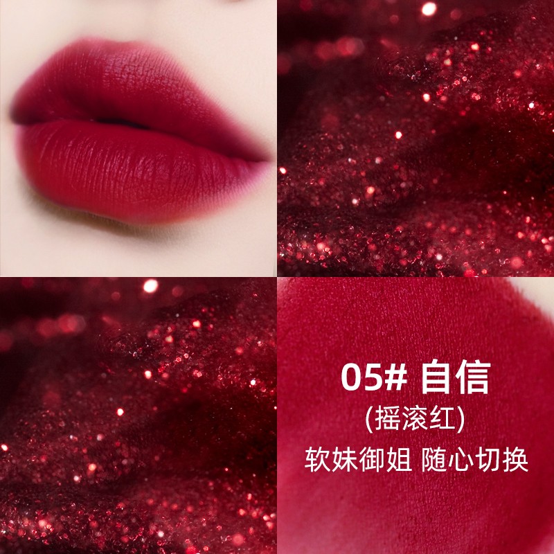卡姿兰（Carslan）哑光口红轻雾感唇膏持久滋润保湿不易脱色防水不易沾杯圣诞节礼物 5#【自信】红樱桃