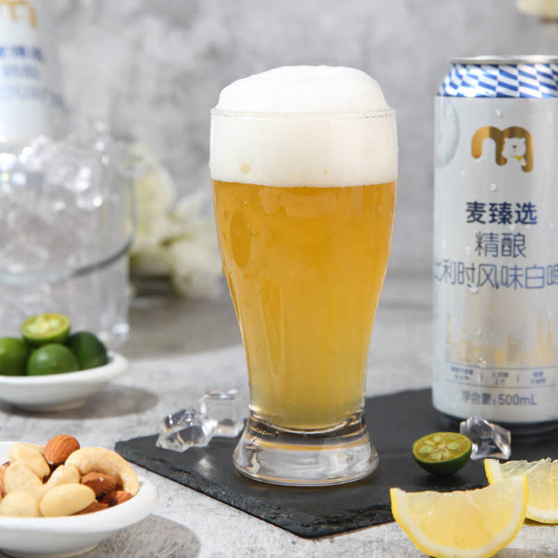 麦臻选精酿比利时风味白啤 500ml*24 无 500mL 1瓶 组合装 无