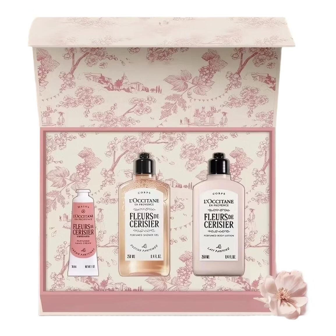 欧舒丹(L'OCCITANE)欧舒丹护手霜乳木果新版樱花礼盒保湿滋润留香生日礼物伴手礼送礼 沐浴油500ML