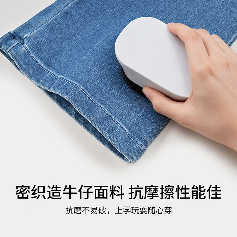 铅笔俱乐部童装2026年秋装新品女童长裤儿童休闲牛仔裤中大童微喇裤子 牛仔蓝 150 150cm