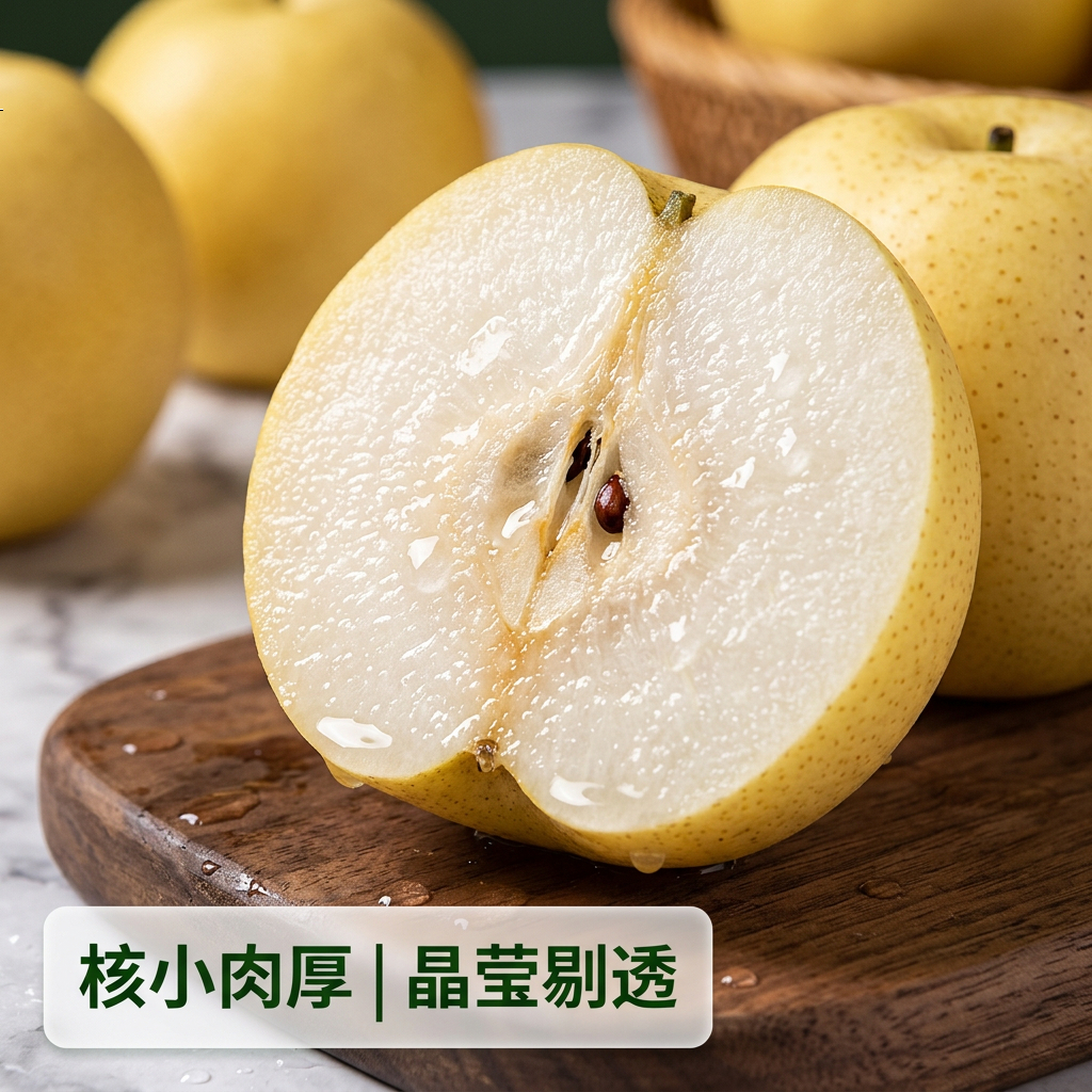 正品新鲜现摘京白梨多汁脆甜 5斤左右新鲜京白梨