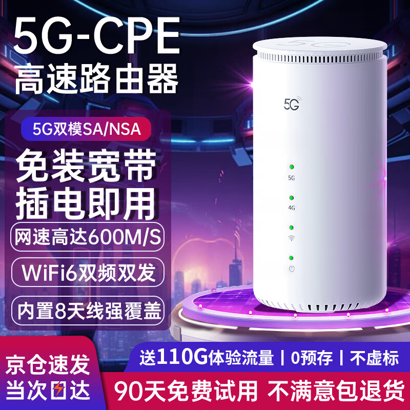 羽浪5g随身wifi6移动无线cpe路由器免插卡千兆双频车载上网高速流量户外直播商务办公2026款移动wifi 5G旗舰顶配版【性能提升搭载高增益天线】 支持32台设备连接