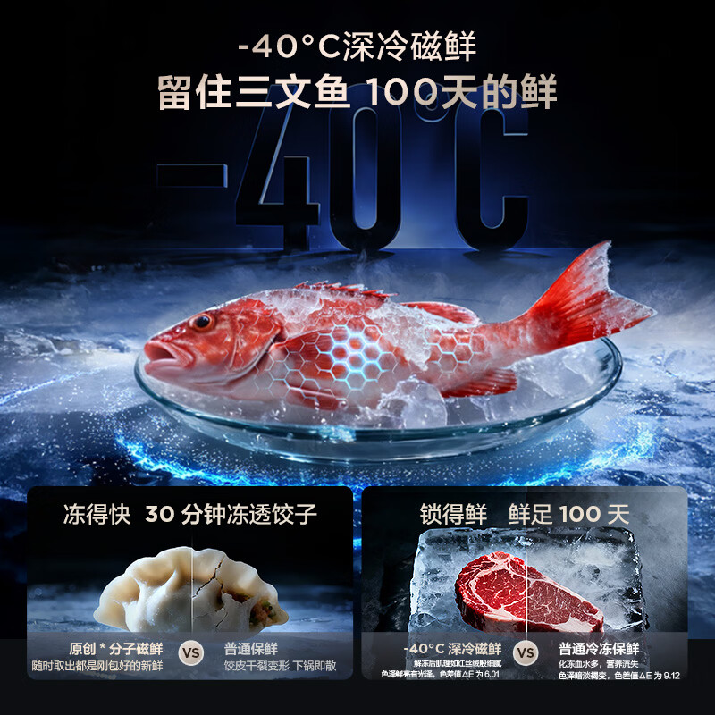 TCL双磁鲜515升法式多门四开门深冷磁鲜双系统双净味零嵌冰箱新一级能效风冷无霜电冰箱 R515T11N-DQS国家补贴
